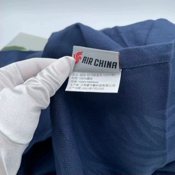 Canzhi deka-šál pre prvú triedu v lietadle, bavlna coral fleece, jar–jeseň, proti pokrčeniu, prenosný