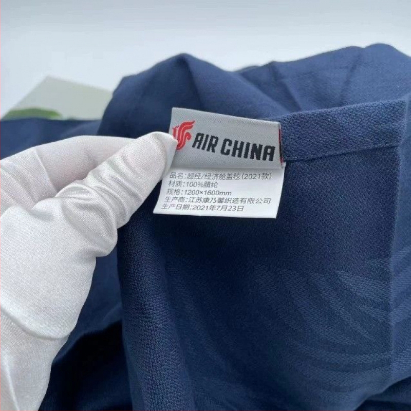 Canzhi deka-šál pre prvú triedu v lietadle, bavlna coral fleece, jar–jeseň, proti pokrčeniu, prenosný