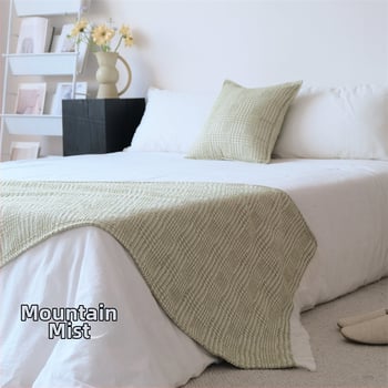 Pokrývka na posteľ s geometrickým vzorom, prvotriedna kvalita (Typ prikrývky: iný; Posteľná bielizeň: iné prikrývky a fleecové prikrývky)
