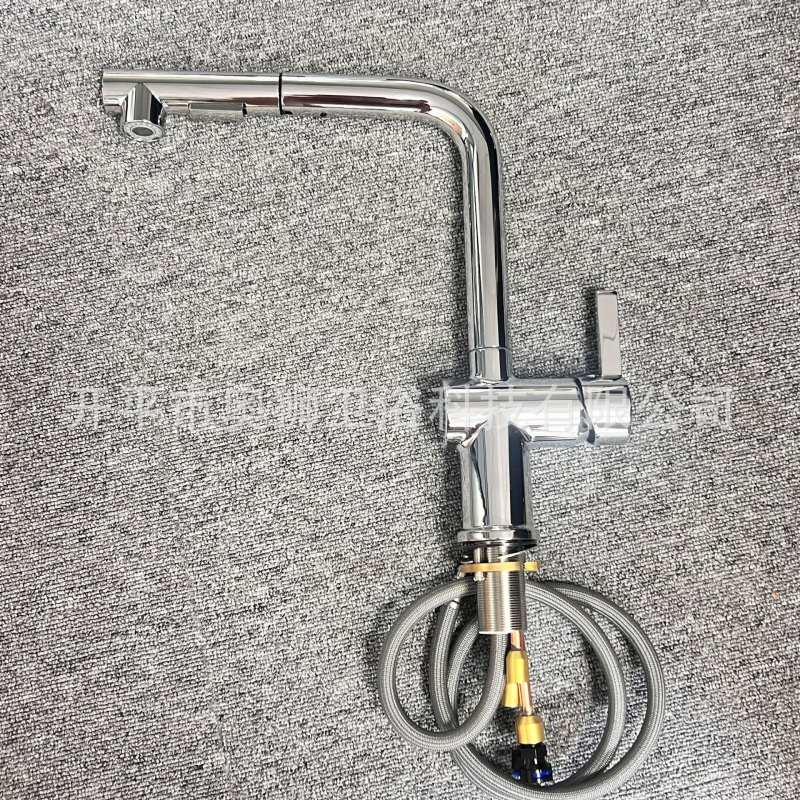 Robinet de bucătărie cu extensie, din cupru, supapă cu disc ceramic, conductă PEX încorporată, intrare/ieșire 2,0 cm