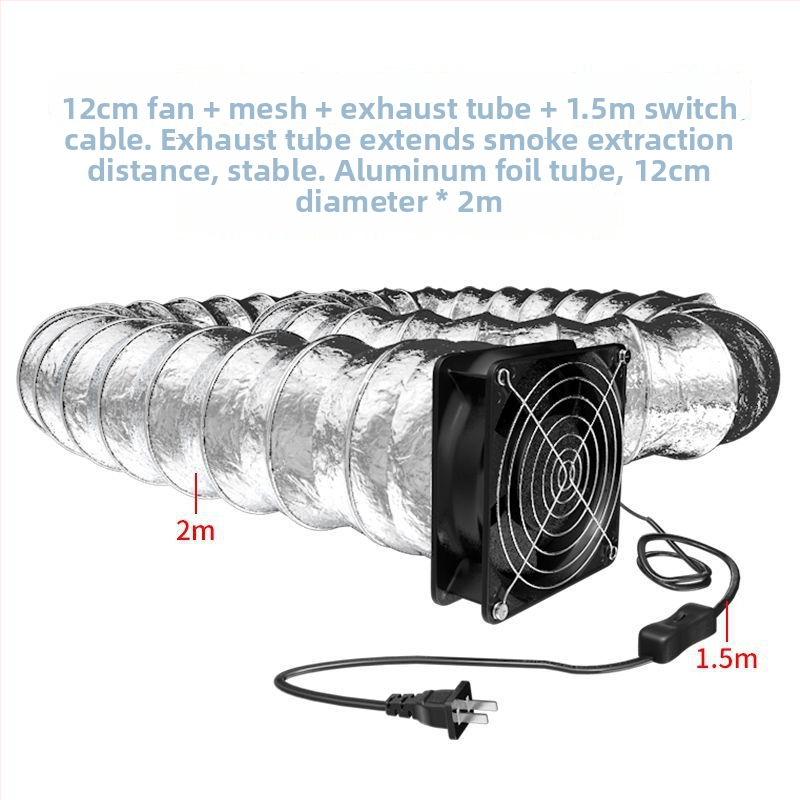 Pramoninis dūmų ištraukimo ventiliatorius litavimui, kompakti įrenginys dūmų siurbimui, dvigubas siurbimas ir pūtimas, lango pertvaros tipas, 3C sertifikatas 2024180702061970