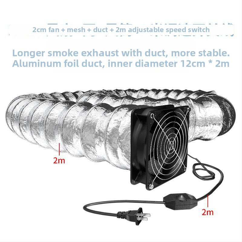 Pramoninis dūmų ištraukimo ventiliatorius litavimui, kompakti įrenginys dūmų siurbimui, dvigubas siurbimas ir pūtimas, lango pertvaros tipas, 3C sertifikatas 2024180702061970