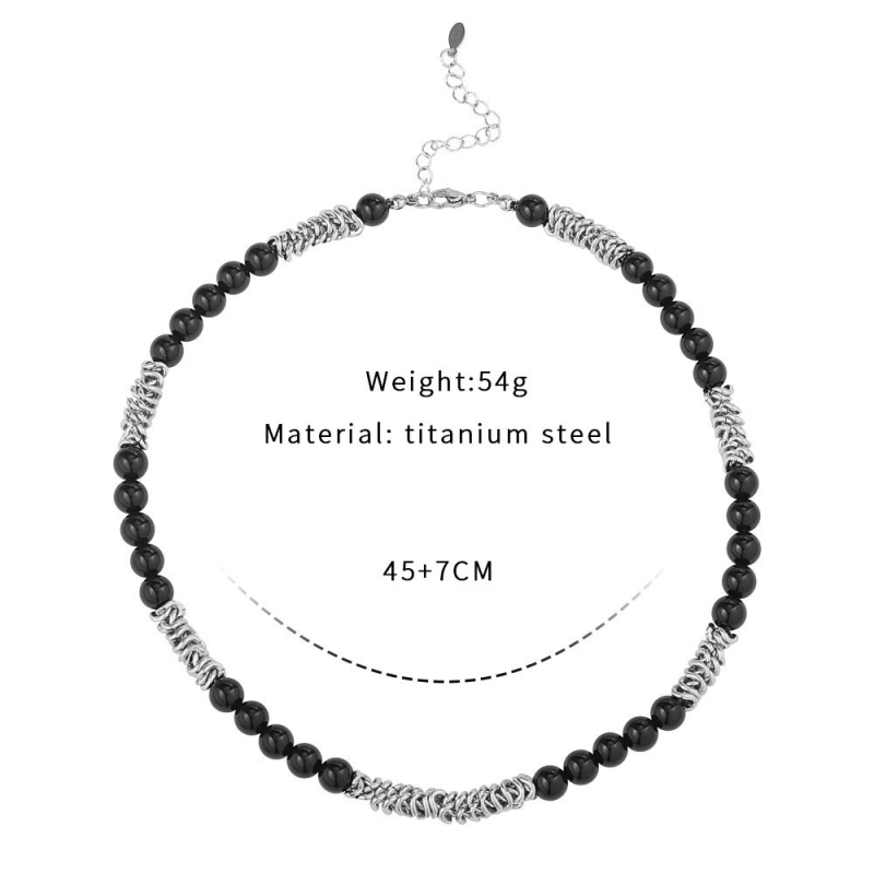 Ogrlica od titan čelika, kubanska lanac, hip-hop stil, duljina 21–50 cm, težina 54 g