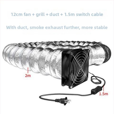 Pramoninis suvirinimo dūmų išmetimo ventiliatorius, dviejų naudojimo – siurbimas ir pūtimas, lango pertvaros tipas, 3C sertifikuotas (Nr. 2024180702061970), energijos efektyvumo registracija 1