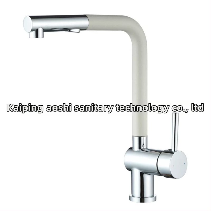 3-u-1 slavina za filtriranje vode, potpuno bakarna, izvlačna PEX slavina za kuhinjski sudoper, model S08