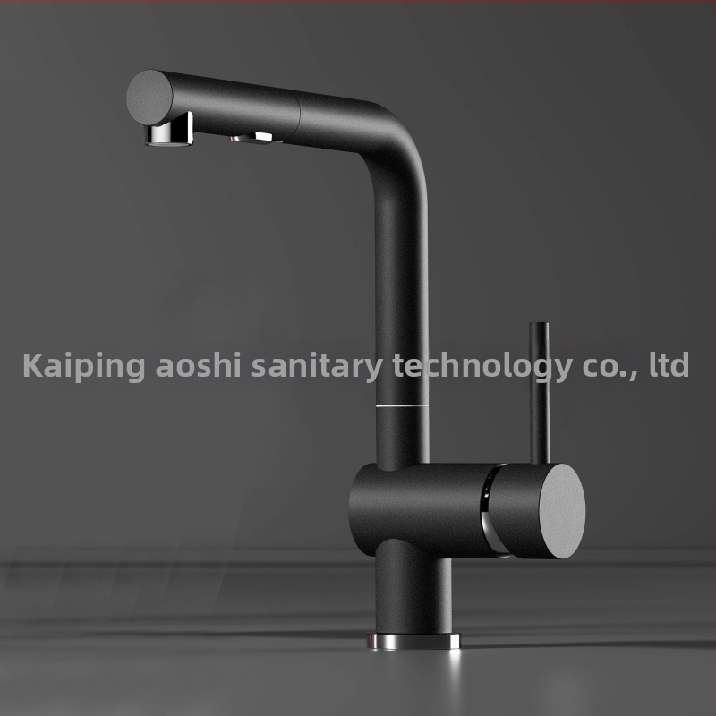 3-u-1 slavina za filtriranje vode, potpuno bakarna, izvlačna PEX slavina za kuhinjski sudoper, model S08