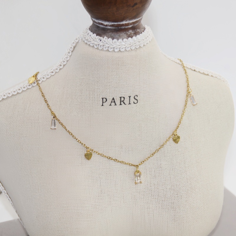 Colier cu pandantiv elefant și mărgele din piatră naturală ochi de tigru, lanț din oțel titan, placare electrolitică