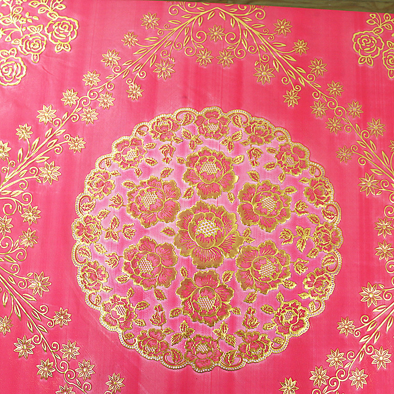 PVC kvadratni stolnjak, novokineskog stila, debeli i vodootporni, za konferencijske stolove i uredske stolove (PVC, kvadratni, debeli, vodootporni)