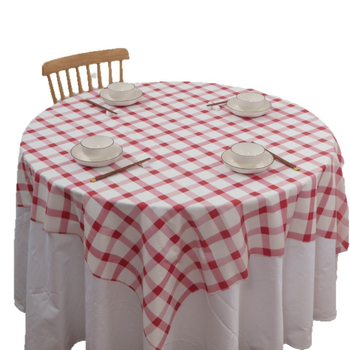 Μίας χρήσης πλαστικό τραπεζομάντηλο σε ορθογώνιο σχήμα, παχύ, αδιάβροχο και ανθεκτικό στο λάδι, καρό σχέδιο, προσαρμόσιμο για ξενοδοχεία και εστιατόρια