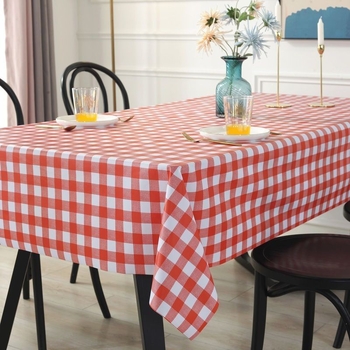 Μίας χρήσης τραπεζομάντιλο από πλαστικό, μάρκα Qi lu, καρό μοτίβο, ορθογώνιο σχήμα, INS στυλ