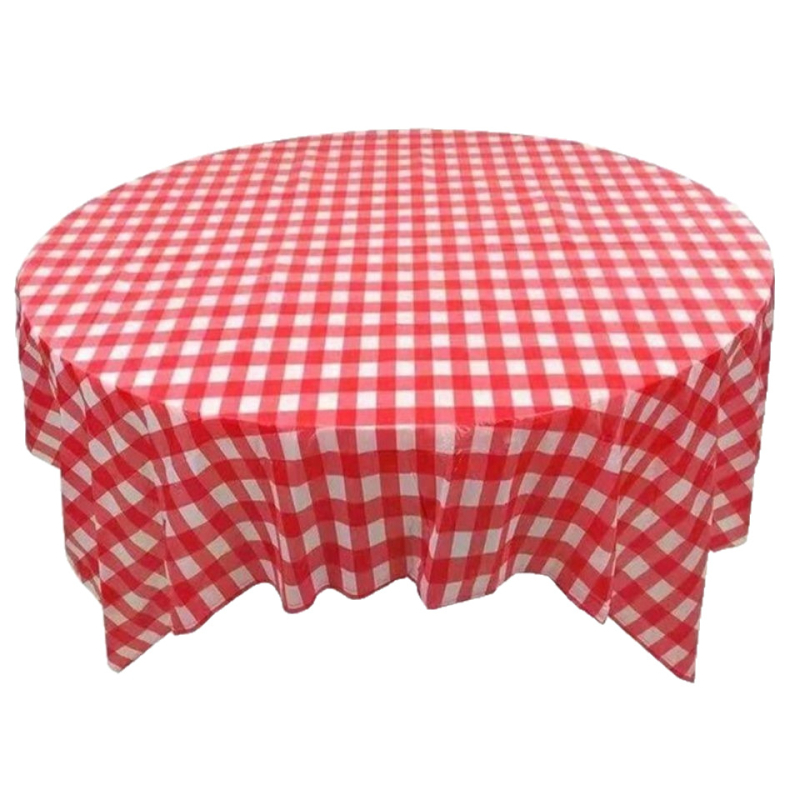 Μίας χρήσης τραπεζομάντιλο από πλαστικό, μάρκα Qi lu, καρό μοτίβο, ορθογώνιο σχήμα, INS στυλ