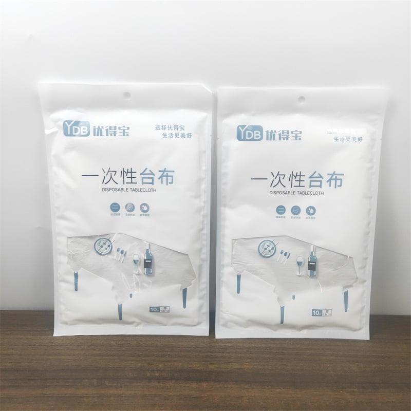 Okrugli plastični stolnjak, moderan stil, jednobojni uzorak