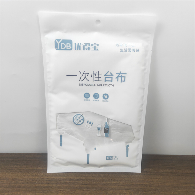 Okrugli plastični stolnjak, moderan stil, jednobojni uzorak