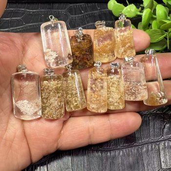 Privjesak – nišni stil, bakreni dijelovi, bez bočnih kamenja, Yunshi Crystal, pojedinačno pakiranje