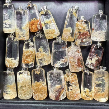 Privjesak – nišni stil, bakreni dijelovi, bez bočnih kamenja, Yunshi Crystal, pojedinačno pakiranje