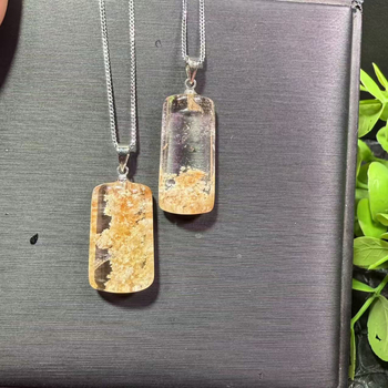 Privjesak – nišni stil, bakreni dijelovi, bez bočnih kamenja, Yunshi Crystal, pojedinačno pakiranje