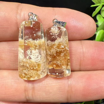 Privjesak – nišni stil, bakreni dijelovi, bez bočnih kamenja, Yunshi Crystal, pojedinačno pakiranje