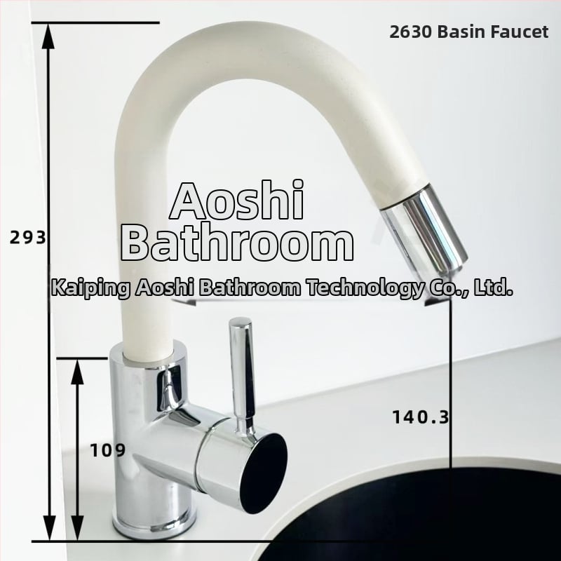 Kuhinjska slavina s izvučnim izlazom, bakreno tijelo, PEX ugrađene cijevi, keramički disk ventil, model S08