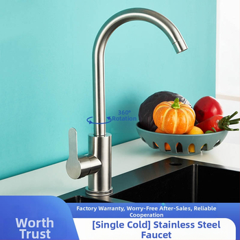 Nerūdijančio plieno virtuvės elektrinis karšto ir šalto vandens čiaupas, modelis 11629, šlifuotas paviršius, keraminių disko vožtuvas