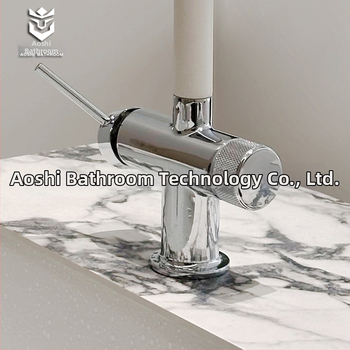 Robinet de bucătărie cu ieșire retractabilă, corp din cupru, model S08, robinet cu disc ceramic, 2,0 cm intrare/ieșire, finisaj electroplatinat