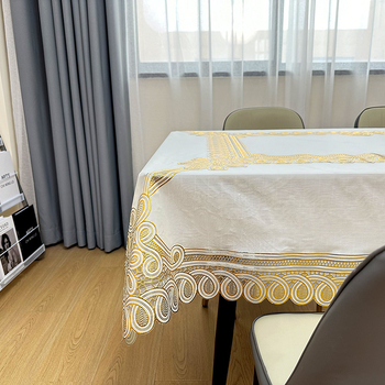 PVC stolnjak, pravokutan, cvjetni uzorak, vodootporan, protuklizni