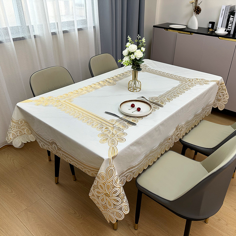 PVC stolnjak, pravokutan, cvjetni uzorak, vodootporan, protuklizni