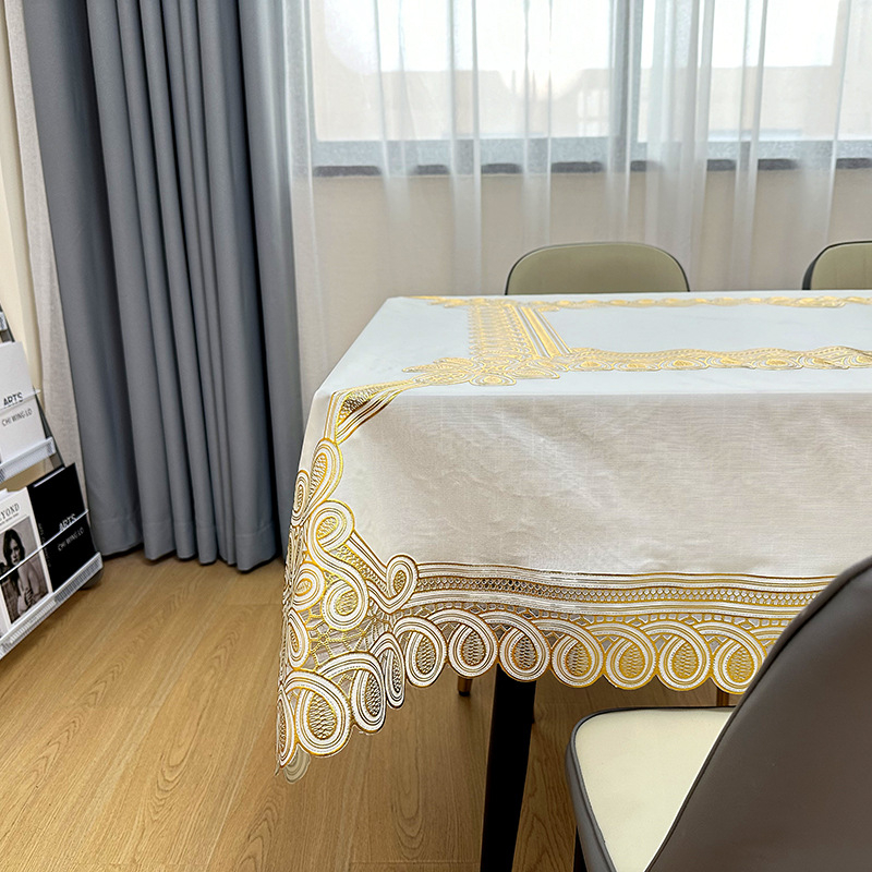 PVC stolnjak, pravokutan, cvjetni uzorak, vodootporan, protuklizni