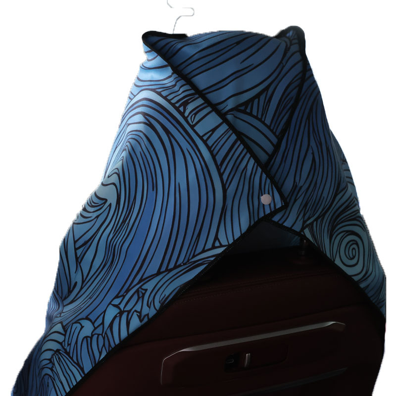 Микрофибърна кърпа за плаж и баня – бързосъхнеща, водоустойчива и против изпотяване, 150d прежда, 200–300 g тегло, принт тъкан, подходяща като калъф за автомобилно седалка