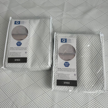 Gultas mats – bambuss + ice silk, Jacquard audums, saliekams, mūsdienu minimālisms