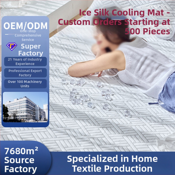 Guļamma mats ar dzesējošu efektu no viskozes ar Ice Silk šķiedrām, Jacquard audums, modernos minimalistiskā stila, pirmās klases kvalitāte