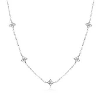 Ogrlica s privjeskom u obliku zvijezde od legure, na plosnom križnom lancu, elektroplatirano, unisex, casual stil.