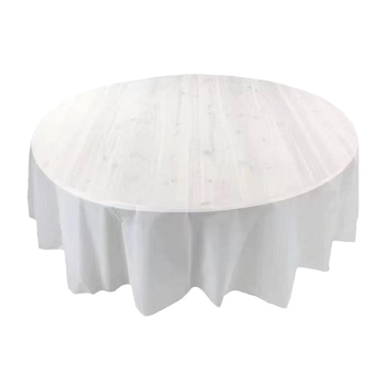 Μίας χρήσεως παχυνόμενο τραπεζομάντιλο από PE πλαστικό, τετράγωνο, πορσελάνινο λευκό μοτίβο, διαστάσεις 1.4-2.2, σετ 10 τεμάχια