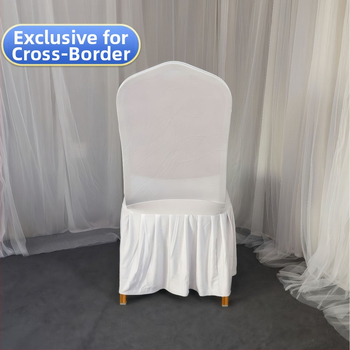 Krēsla pārvalks, sajaukts materiāls, auduma svars 150 g, 95% poliesters + 5% spandeks, viesnīcas/kāzu stils