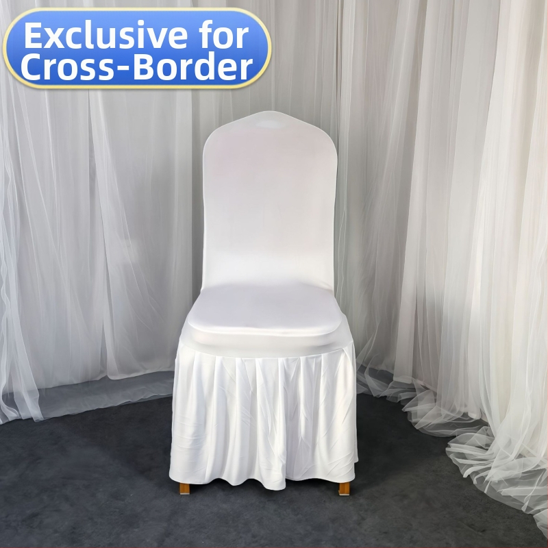 Krēsla pārvalks, sajaukts materiāls, auduma svars 150 g, 95% poliesters + 5% spandeks, viesnīcas/kāzu stils