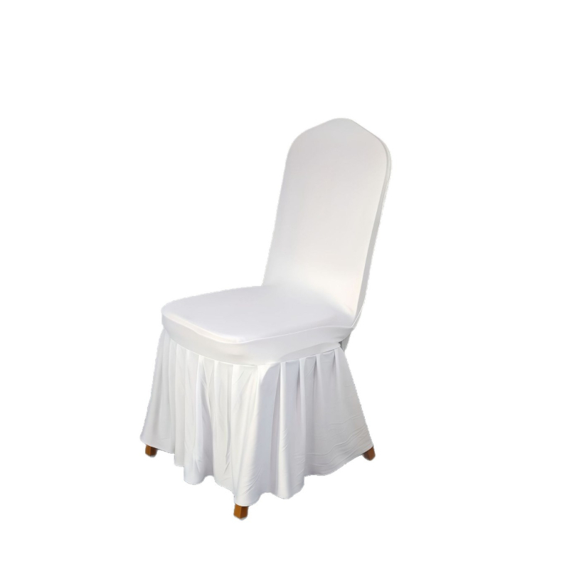 Krēsla pārvalks, sajaukts materiāls, auduma svars 150 g, 95% poliesters + 5% spandeks, viesnīcas/kāzu stils