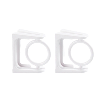 Кука с вакуумна чашка, пластмасова, двойна кука, модерен минимализъм (Комплект от две, максимална носимоспособност 5 кг)