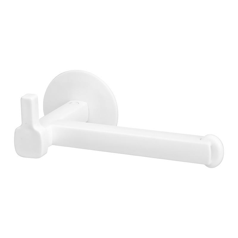 Лепяща закачалка с разтегателен хоризонтален и вертикален държач за завеси и съхранение на кърпи и рулон хартия за баня, PS материал, товар 1–3 кг