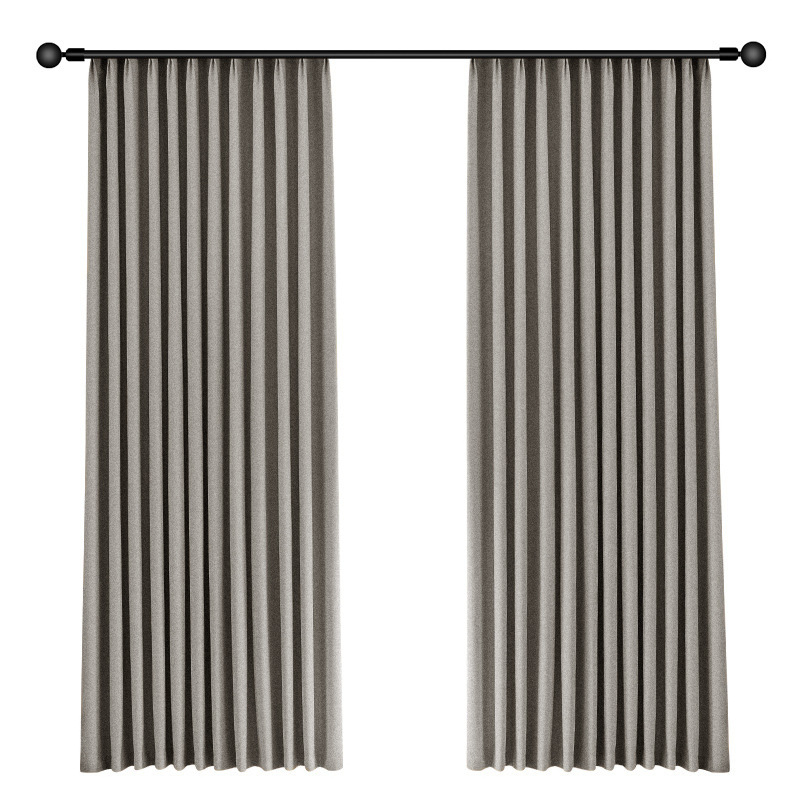 Poliester aizkari ar pilnīgu aizklāšanu, japāņu stila koka graudu dizains, piemērots viesnīcām un dzīvokļiem; siltumizolācija un saules aizsardzība, warp knitting ražojums, gatavs uzstādīšanai