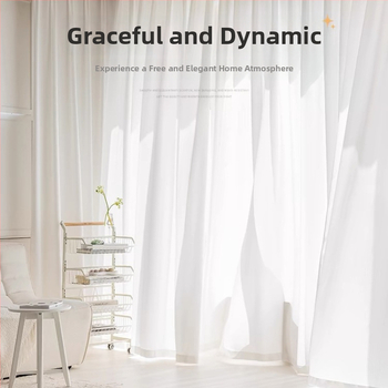 Poliester King Kong vlakno prozirna zavjesa za balkon i dnevni boravak, prolaz svjetla, moderan minimalistički stil