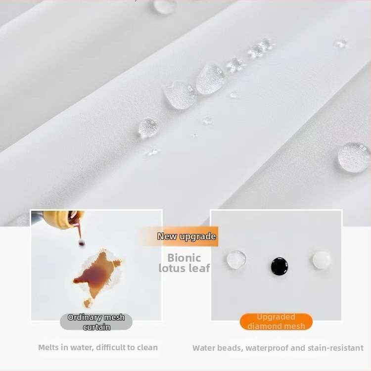 Poliester King Kong vlakno prozirna zavjesa za balkon i dnevni boravak, prolaz svjetla, moderan minimalistički stil