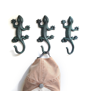 Yicheng kovanog željezni Gecko kuka - Jednostruki kuk, nosivost 30 kg, vrt/zavjesa