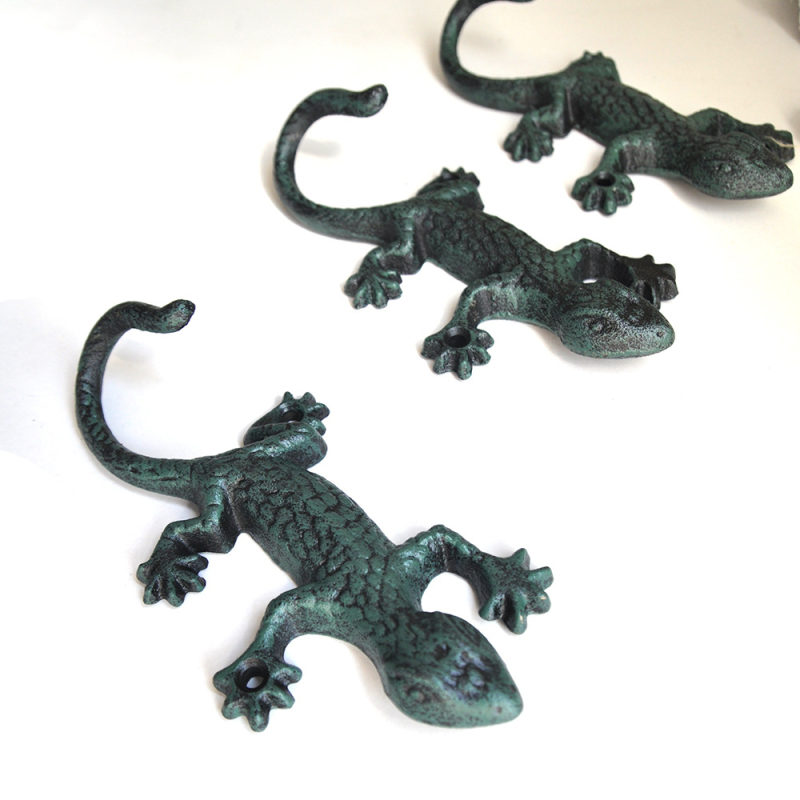 Yicheng kovanog željezni Gecko kuka - Jednostruki kuk, nosivost 30 kg, vrt/zavjesa