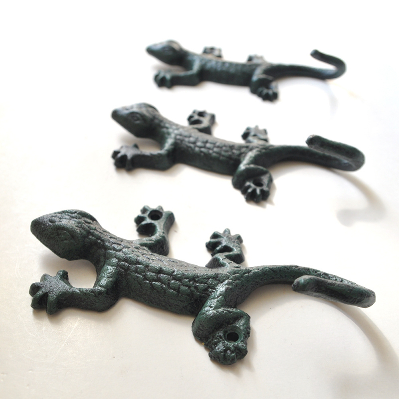 Yicheng kovanog željezni Gecko kuka - Jednostruki kuk, nosivost 30 kg, vrt/zavjesa