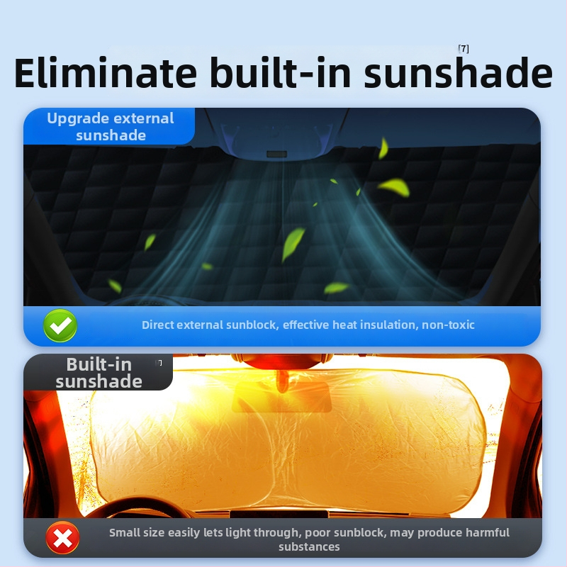 Κάλυμμα χιονιού αυτοκινήτου για το μπροστινό παρμπρίζ – ύφασμα με επικάλυψη αργύρου, τοποθέτηση με κύπελλο αναρρόφησης, παγκόσμια εφαρμογή, μοτίβο πλέγμα