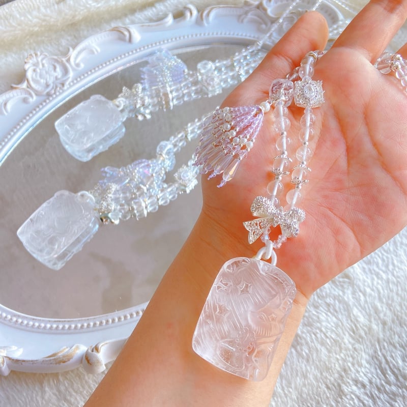 Κρυστάλλινο κολιέ, γλυκό στυλ, Orange Bay Trading, Άνοιξη 2025