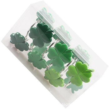 Jiahao Sveķu Četrlapu Dušas Aizkars Gredzens, Mūsdienīgs Minimālistisks Stils