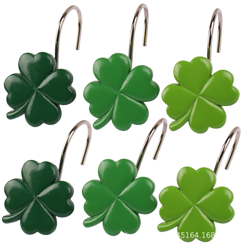 Jiahao Sveķu Četrlapu Dušas Aizkars Gredzens, Mūsdienīgs Minimālistisks Stils