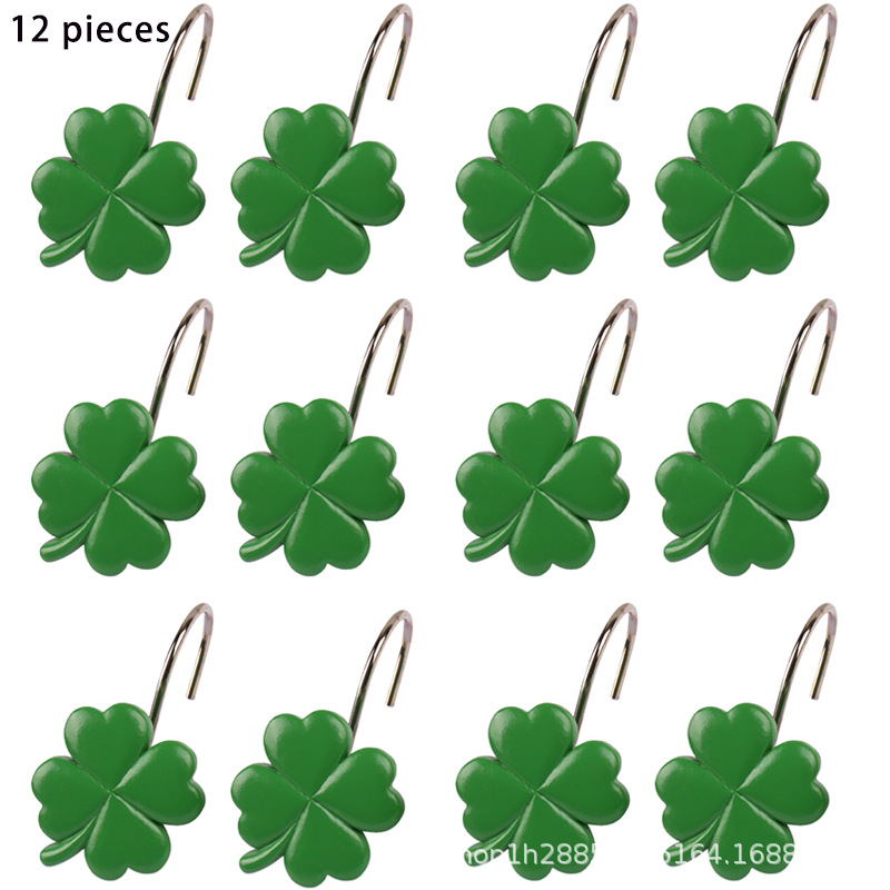 Jiahao Sveķu Četrlapu Dušas Aizkars Gredzens, Mūsdienīgs Minimālistisks Stils