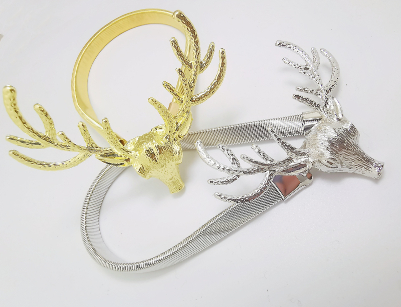 Klip za zavjese s oprugom – motiv jelen, model 001, legura, stil lagani luksuz (Obrada i prilagodba: Da)