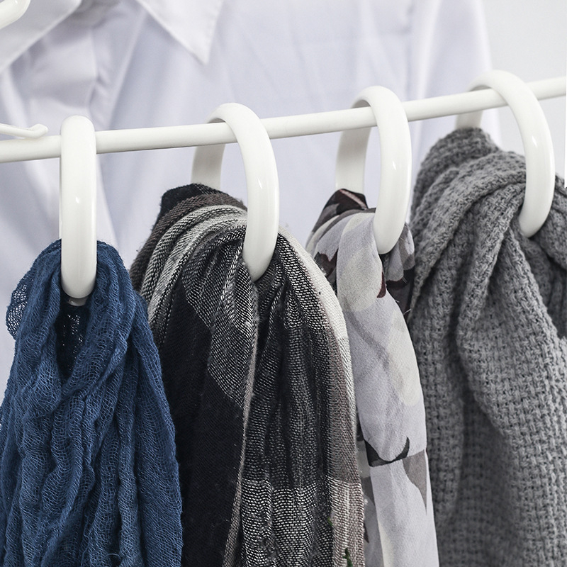 KM Okrugle kuka za zavjese u kupaonici, PP plast, promjer nosive površine 49 mm, nosivost 1–3 kg, paket 12 kom., model 5049